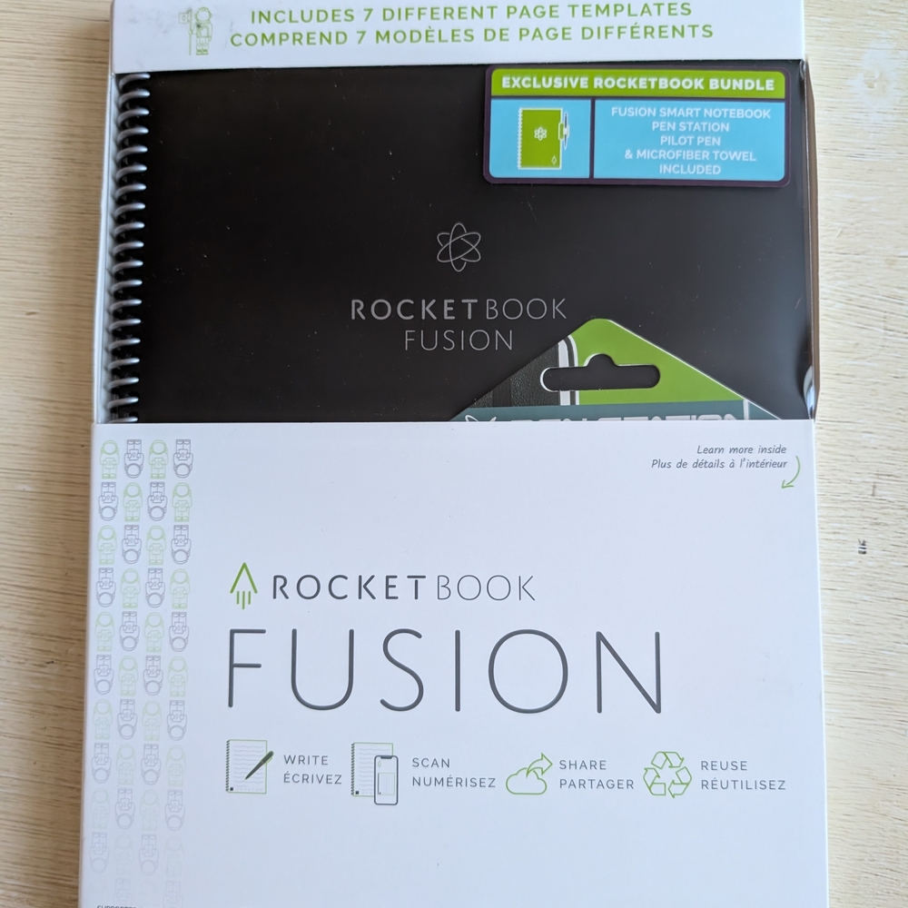 Rocketbook Fusion Smart Notebook - Black